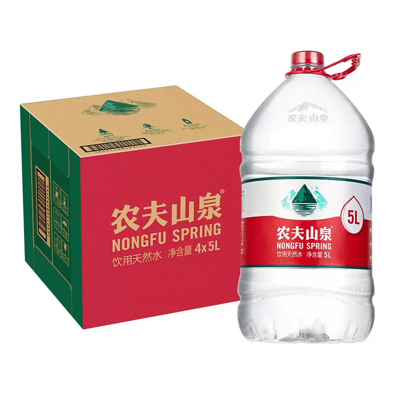 NONGFU SPRING 农夫山泉 饮用水 5L*4桶 ￥46.13