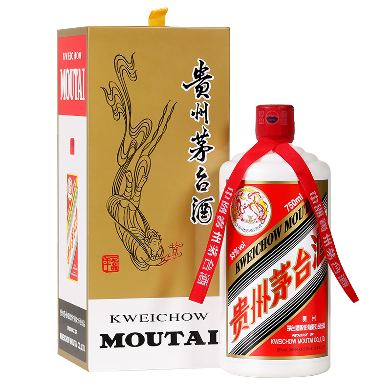 移动端：MOUTAI 茅台 飞天茅台 53%vol 酱香型白酒 750ml 单瓶装 3365.01元