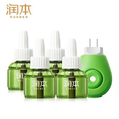 RUNBEN 润本 电蚊香液驱蚊液 45ml×4瓶+1器 19.9元 包邮（需用券）