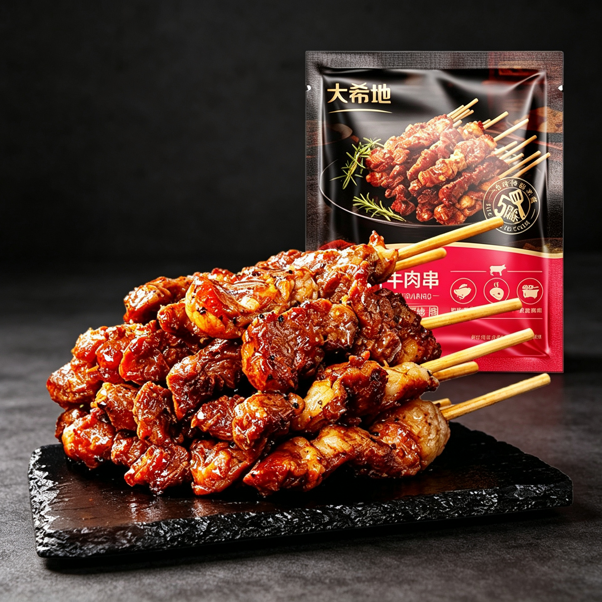大希地 安格斯牛肉串200g 11.17元（需买6件，需用券）