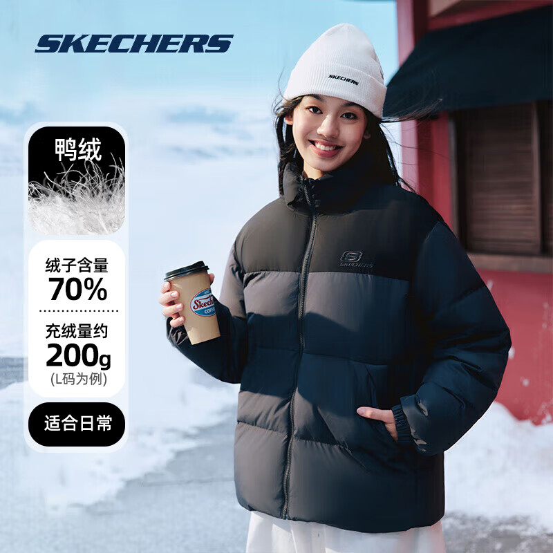 SKECHERS 斯凯奇 男装女装 时尚潮流休闲羽绒服外套 ￥464.31