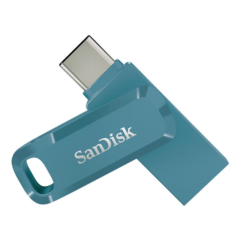 PLUS会员：（SanDisk）闪迪 128GB Type-C USB3.2 双接口U盘 蓝色 读速高达400MB/s 自动