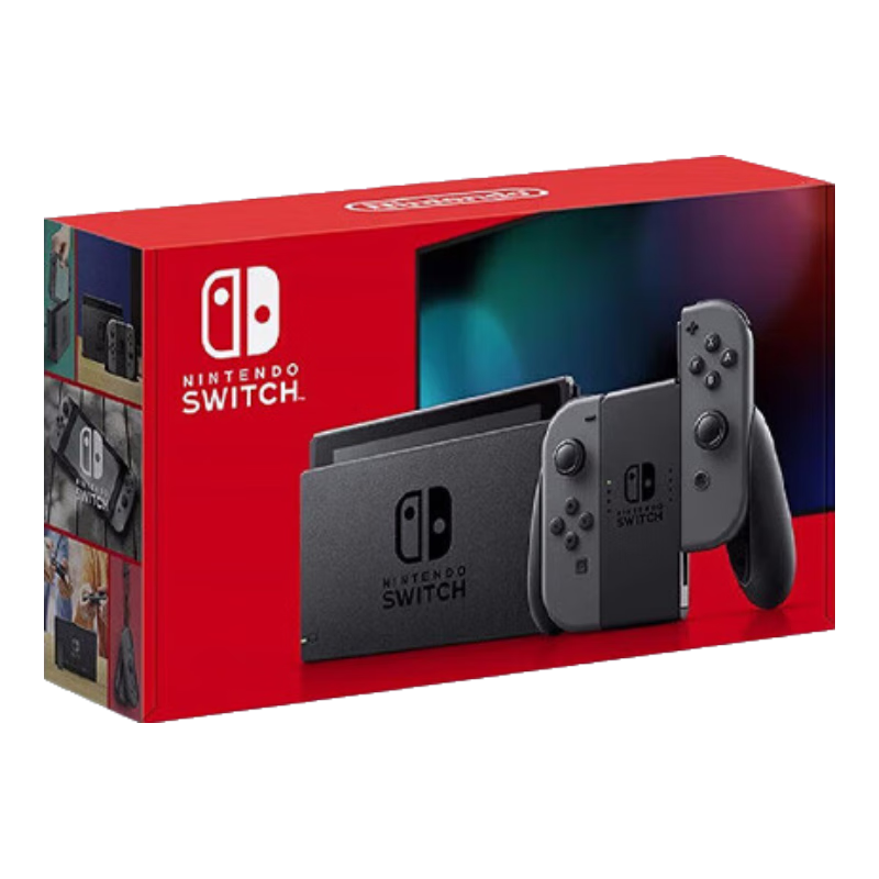 PLUS会员：Nintendo Switch任天堂续航版游戏机NS掌上主机日版灰色便携家用体感