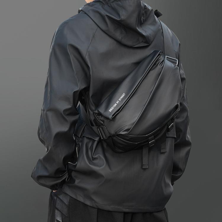SAFIYA 索菲娅 包包男2024新款品牌胸包腰包男士大容量单肩斜挎包轻便多功能