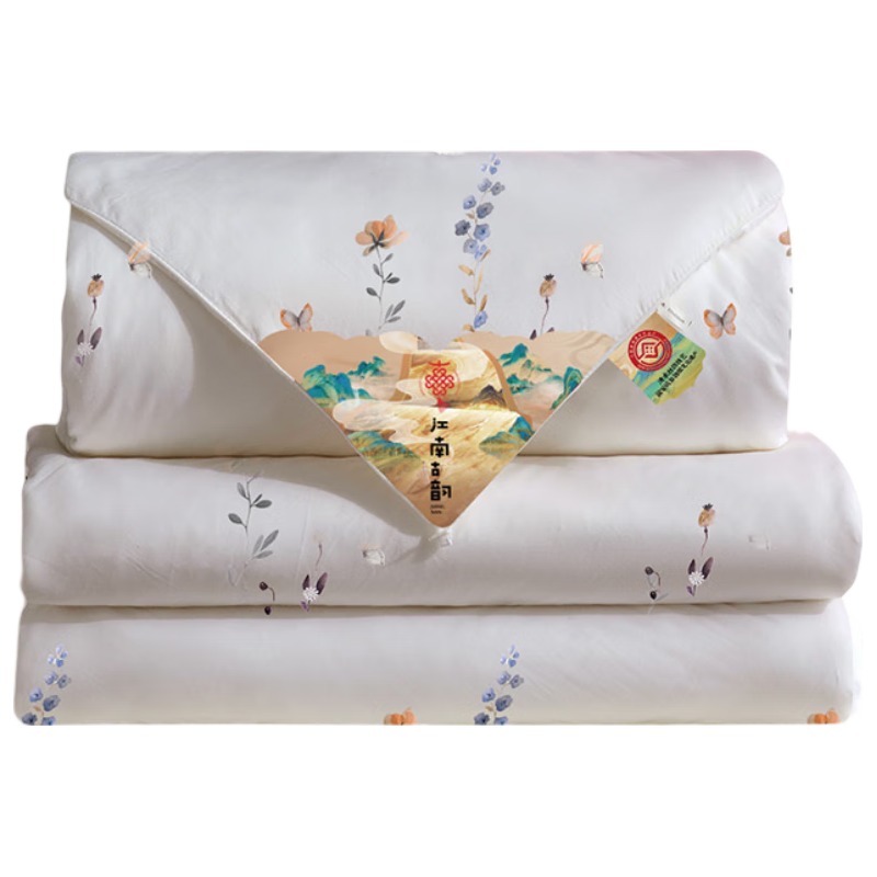 江南古韵 缤纷花语 蚕丝被 2+4斤 200*230cm 1149.5元