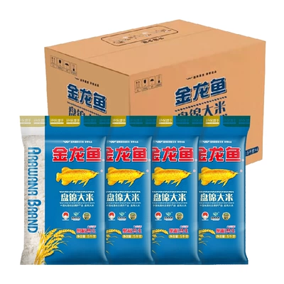 金龙鱼盘锦大米 5KG×4袋 整箱 76.18元+1.29金币
