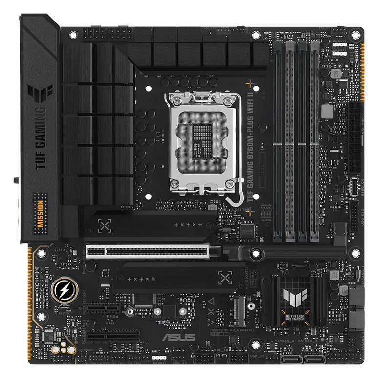 ASUS 华硕 TUF GAMING B760M-PLUS WIFI II 重炮手二代 M-ATX主板（INTEL LGA1700、B760） 837