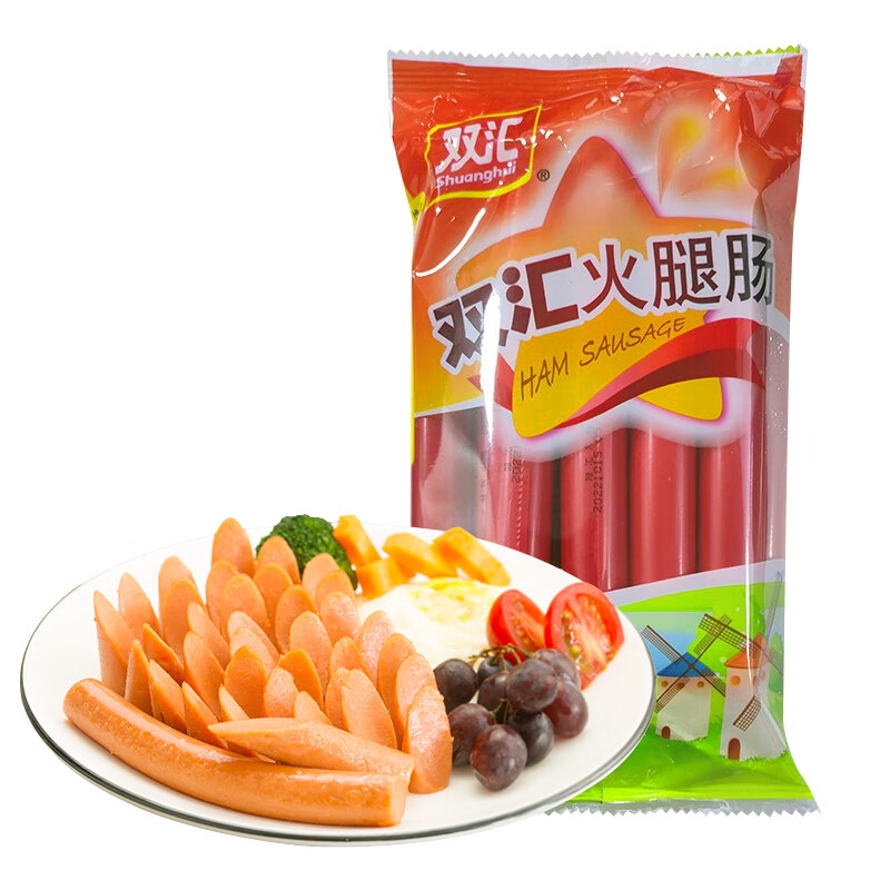 泡面的绝佳搭档：Shuanghui 双汇 火腿肠 50g*10支装 7.59元（需买5件，需用券）