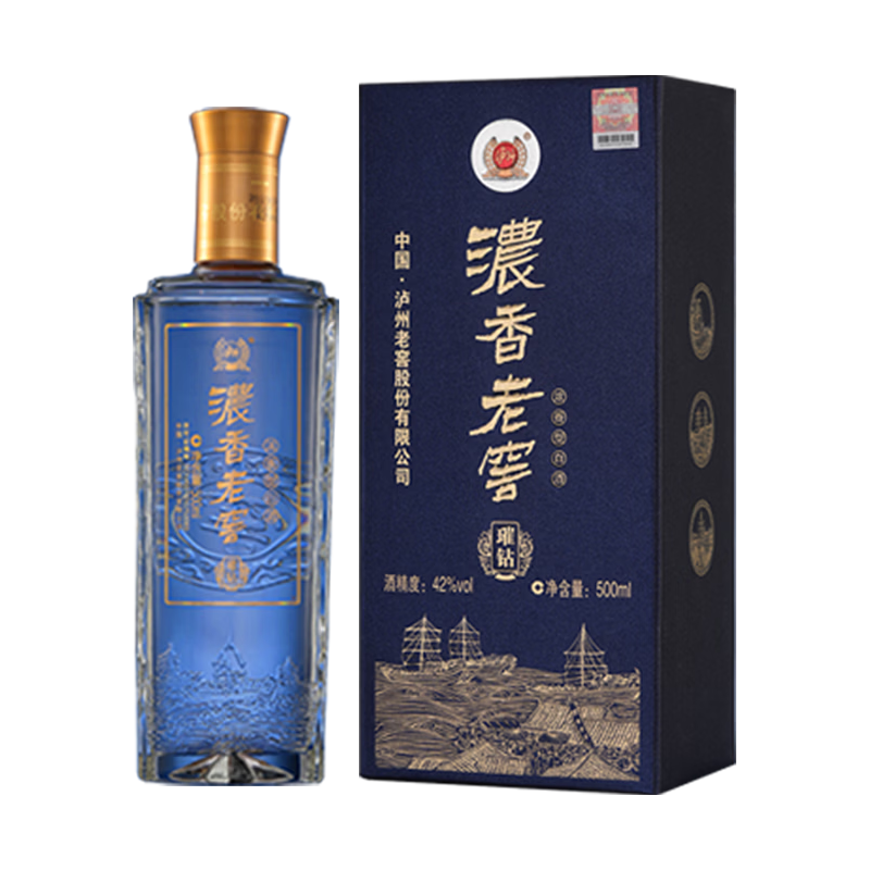 泸州老窖 浓香型白酒 纯粮酒 42度 500mL 29.9元