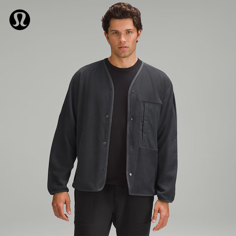 lululemon Fleece 男士按扣款拉绒开衫 LM3EQNS 680元包邮