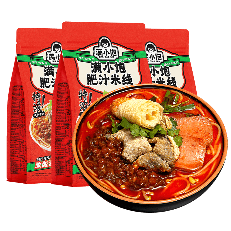 满小饱 肥汁米线310g*3袋 27.9元（需用券）