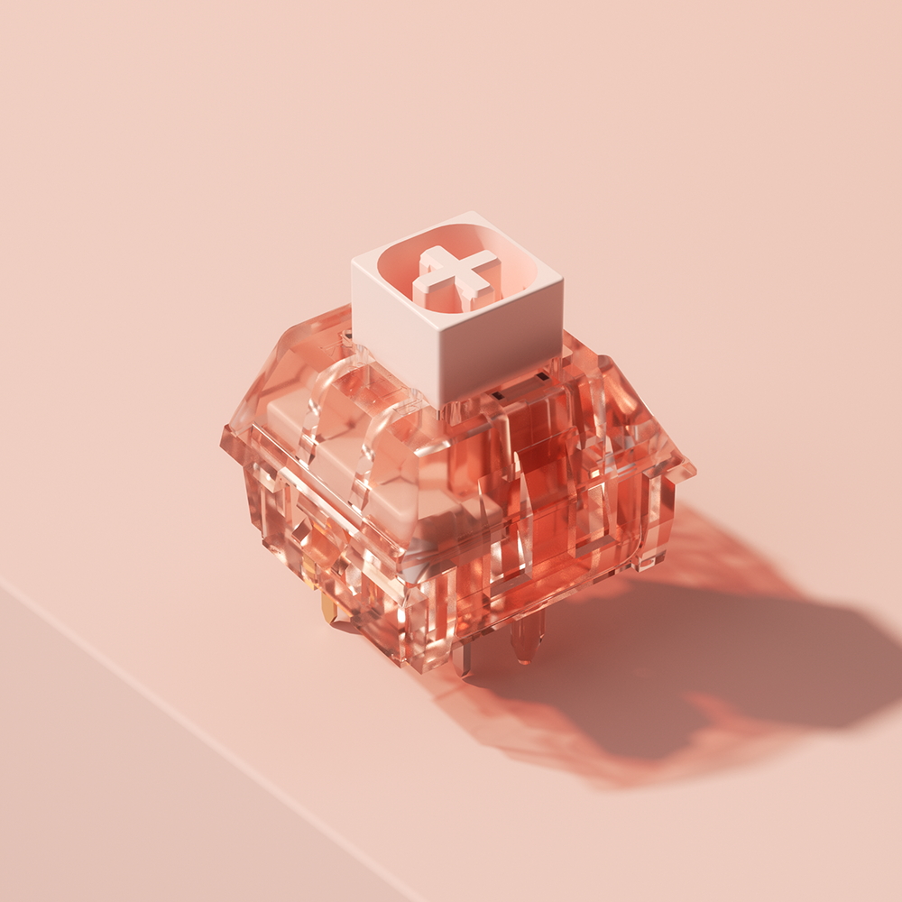 kailh BOX switch 凯华 BOX ROSA PINK 4颗 11.52元