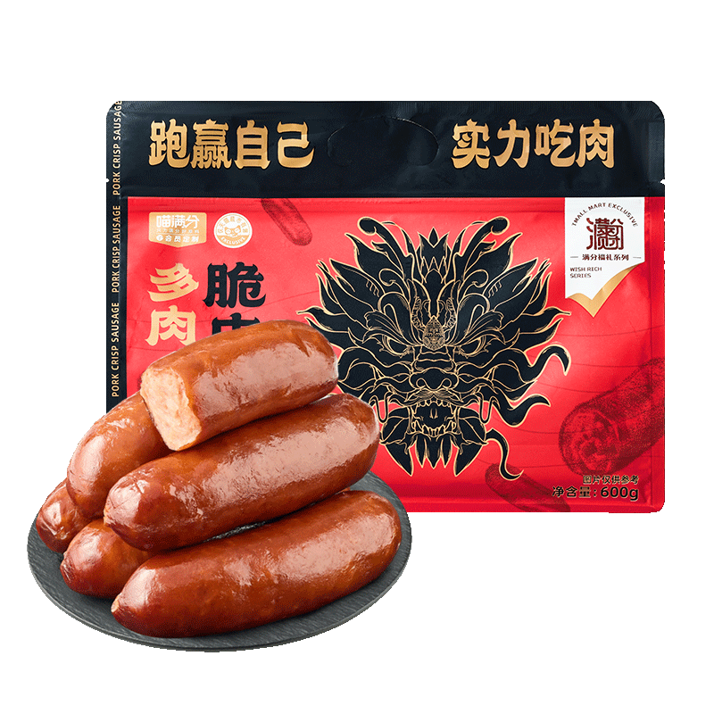 喵满分 河北省多肉脆皮肠 600g ￥17.3