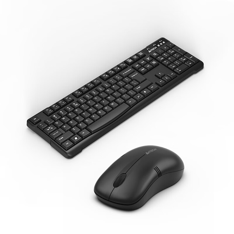 A4TECH 双飞燕 WKG-1000无线键鼠套装 台式电脑笔记本外接办公打字薄膜键盘鼠