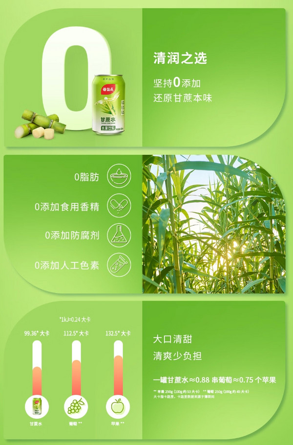 yeo's 杨协成 甘蔗饮料 300ml*6罐