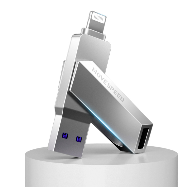 MOVE SPEED 移速 酷客 USB 3.0 U盘 银色 256GB Lighting接口/USB-A双口 239元