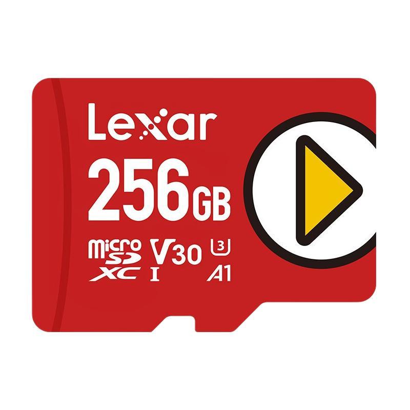 Lexar 雷克沙 PLAY系列 microSD存储卡 256GB（UHS-I、V30、U3、A1） 124.9元（需用券）