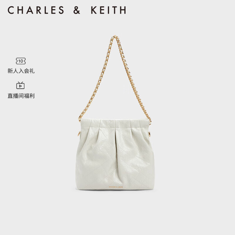 CHARLES & KEITH CHARLES&KEITH23秋季新品链条单肩腋下托特包小号流浪包包 599元