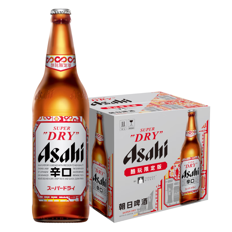 京东百亿补贴:朝日Asahi朝日超爽生啤酒 630ml*12瓶 10.9度整箱瓶装 99元