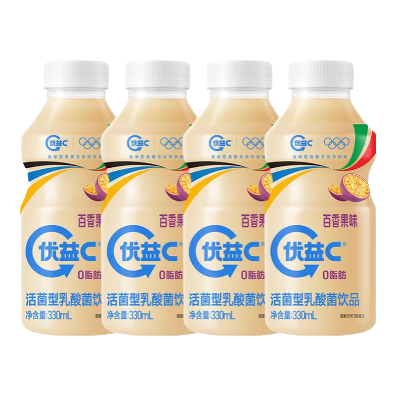 plus会员:蒙牛优益C 百香果口味 330ml＊4瓶＊5件 59.55元包邮（合11.91元/件）