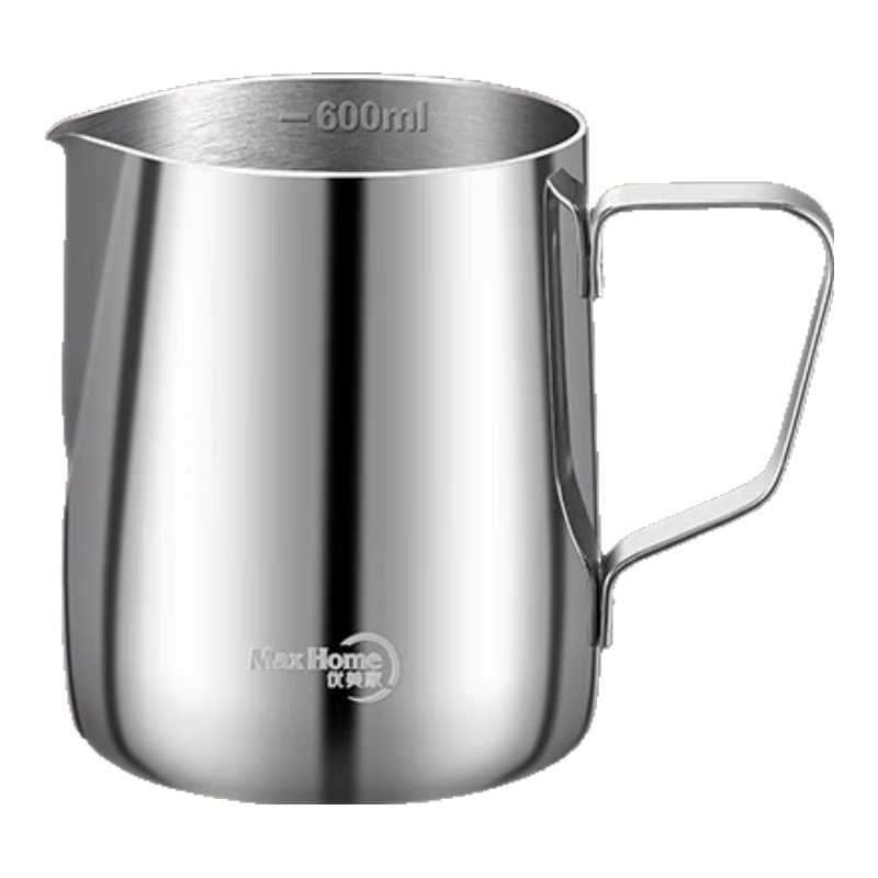 自营 不锈钢拉花杯 600ml 尖嘴 加厚 带刻度 仅10.4元/个（两个共20.8元）