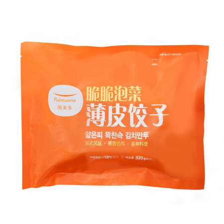 Pulmuone 圃美多 脆脆泡菜薄皮饺子 320g 23.92元