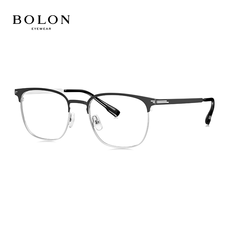BOLON 暴龙 眼镜王俊凯同款眉架光学镜架男商务风近视眼镜框 BJ7258B15 538元