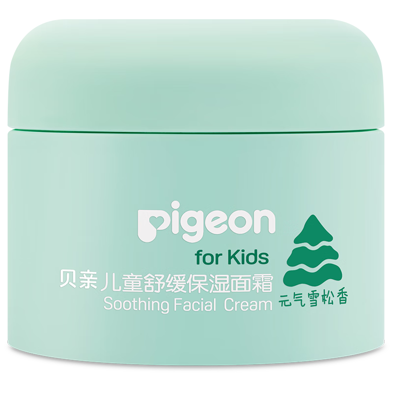 贝亲（Pigeon）儿童舒缓保湿面霜（元气雪松香）3-6-12岁男童专用面霜 50g IA282
