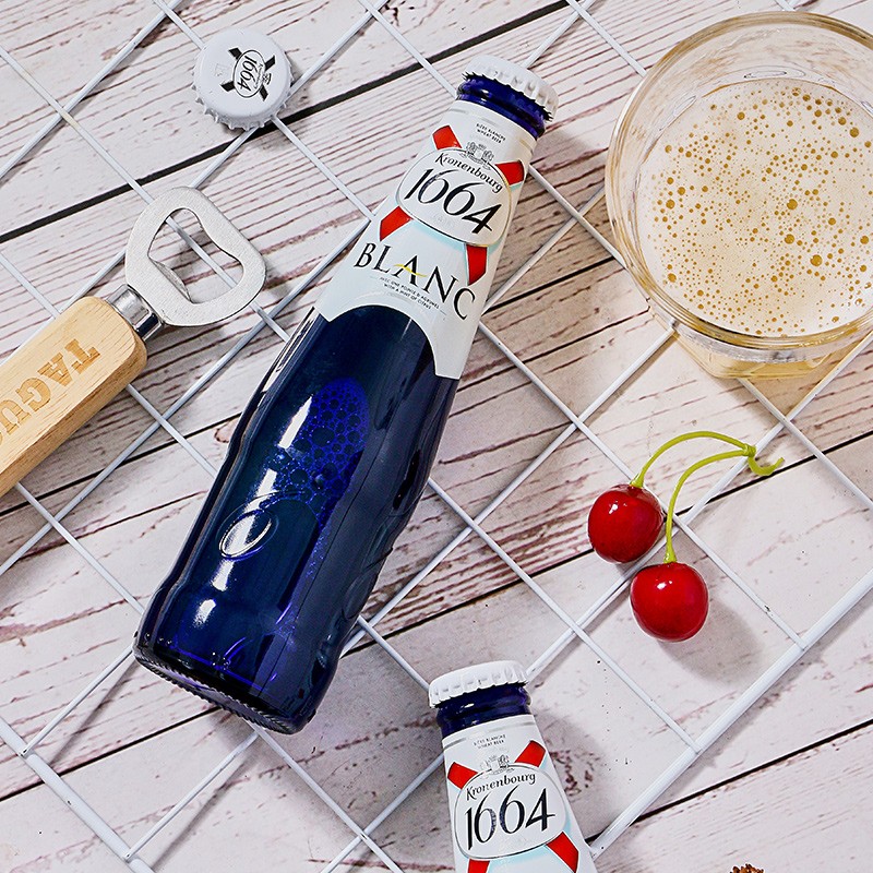 1664凯旋原装进口啤酒kronenbourg1664白啤330ml24瓶整箱临期160元