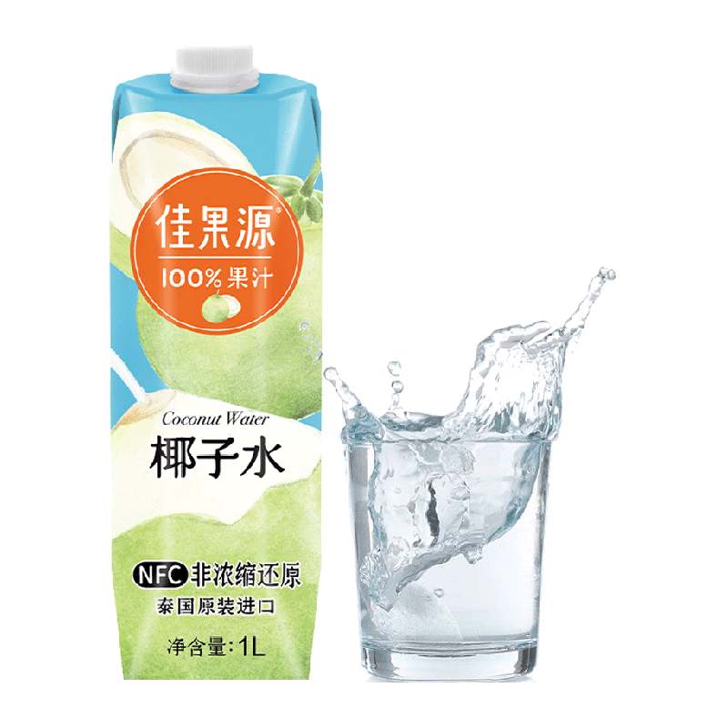 佳果源 椰子水1L新老包装随机发货 ￥7.9