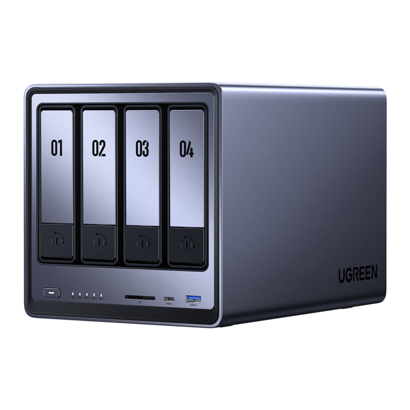 PLUS会员：UGREEN 绿联 DXP4800 四盘位 私有云NAS存储（Intel N100、8GB） 1809.25元