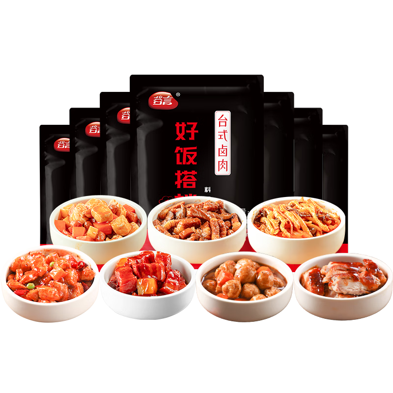 谷言预制菜 7菜组合装 1.4kg 生鲜速食*5件 11.67元/件（共58.35元）
