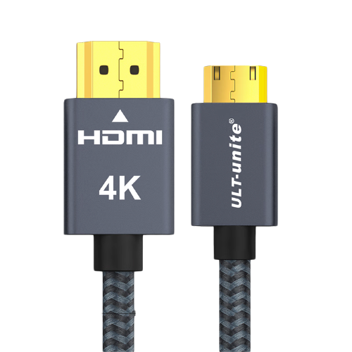 ULT-unite 优籁特 4061-1010 HDMI转Mini HDMI 视频线缆 1.2m 灰色 17.9元