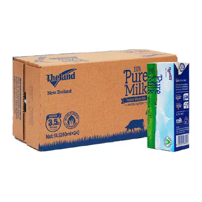 Theland 纽仕兰 高钙全脂纯牛奶 250ml*24盒 45.67元