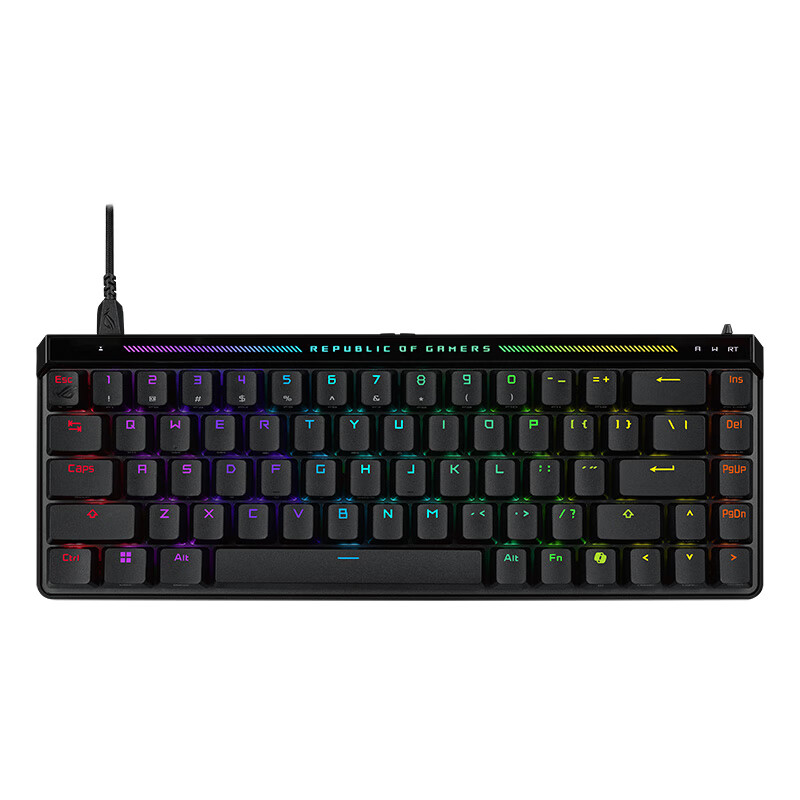 国家补贴：玩家国度 ROG 魔导士Ace 68键 有线机械键盘 黑色 HFX磁轴 RGB 802.06元