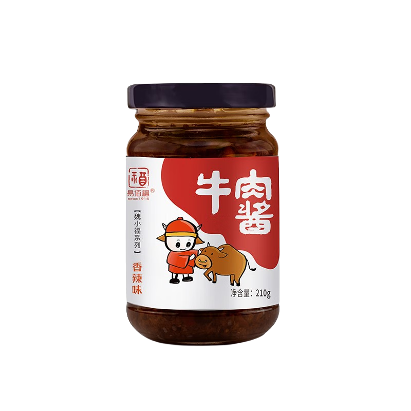 PLUS:易佰福 牛肉酱210g 1瓶香辣 5.87元