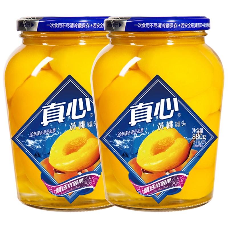 真心罐头 黄桃罐头 880g*2罐 20.99元 - 86线报 真心罐头 黄桃罐头 880g*2罐 20.99元 - 86线报