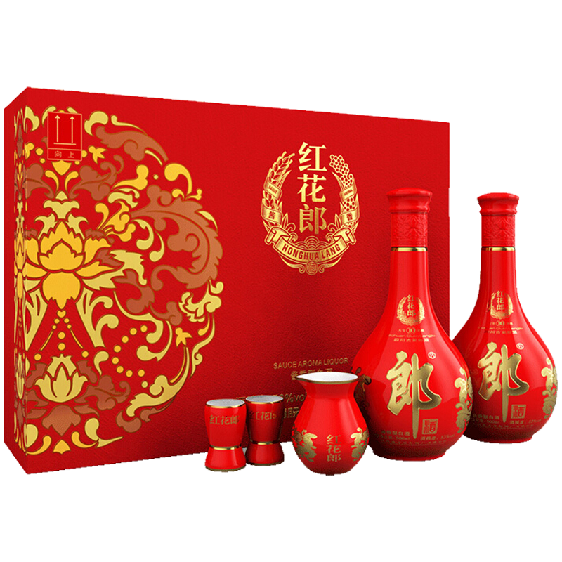 郎酒 红花郎十 53度500ml*2瓶 礼盒装 474元（需领券）