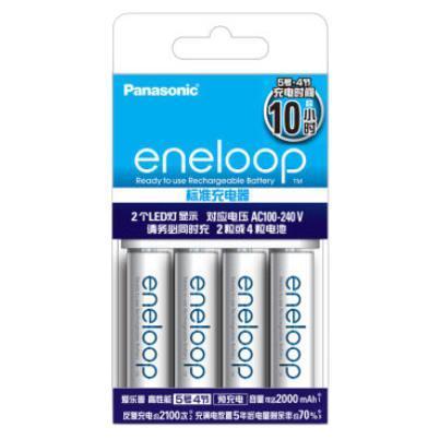 eneloop 爱乐普 KJ51MCC40C 5号充电电池 1.2V 2000mAh 4粒装+标准充电器 49.25元（需用