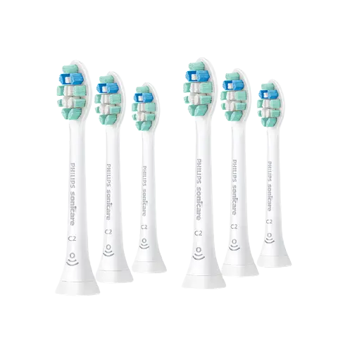 PLUS会员：PHILIPS 飞利浦 牙菌斑防御型系列 HX9023/67 电动牙刷刷头 白色 6支装 
