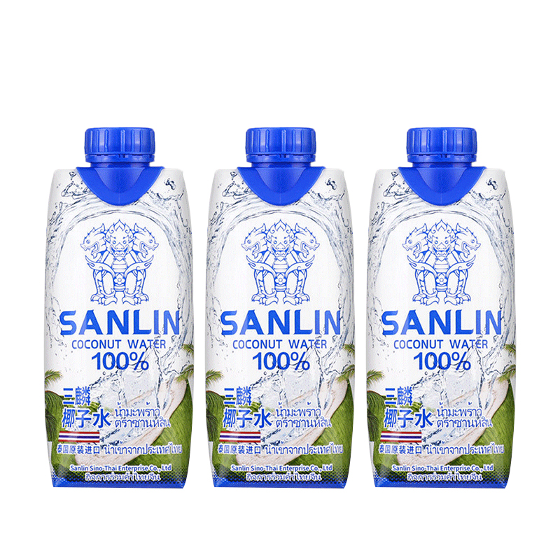 SANLIN 三麟 Jason 捷森 三麟椰子水330ml*3瓶 17.91元