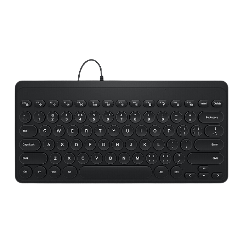 B.O.W 航世 K-610U 79键 有线薄膜键盘 黑色 无光 28.9元