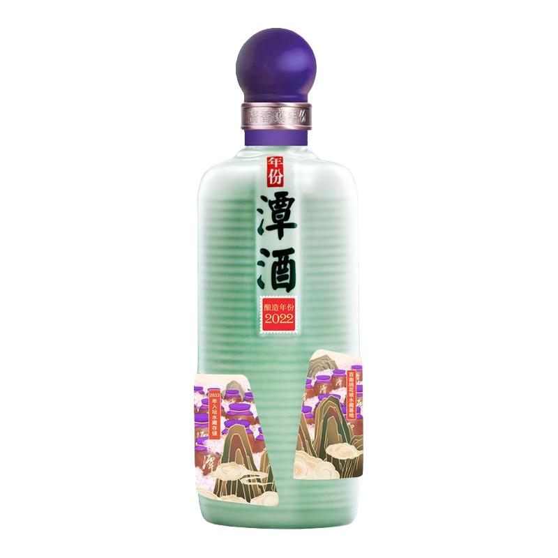 潭酒 年份潭酒2022大曲坤沙白酒单一年份蛇年生肖酒过节送礼收藏 1瓶 （品
