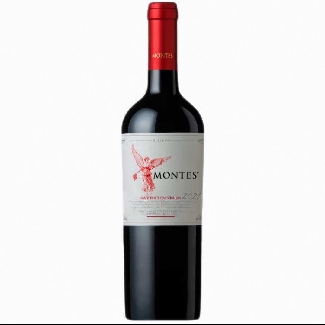 需会员:MONTES蒙特斯天使珍藏赤霞珠干红葡萄酒 智利进口 750ml *1瓶（额外+赠750ml*1瓶红酒) 69.9元（加赠拉菲一瓶）