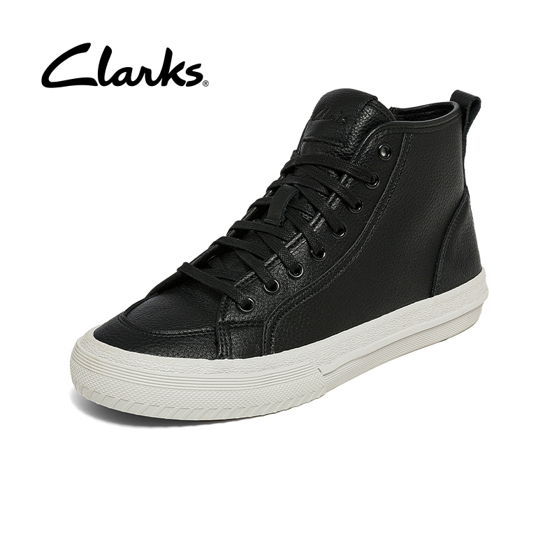 Clarks 女鞋春秋经典高帮鞋潮流休闲运动板鞋小白鞋女 498.48元（需用券）