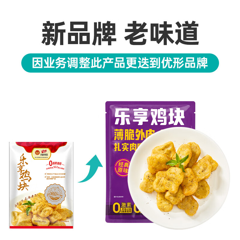 ishape 优形 Fovo Foods 凤祥食品 乐享鸡块 500g 17.9元