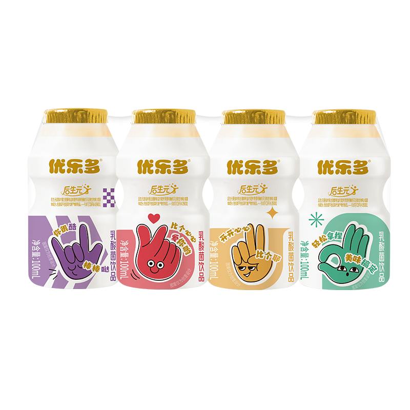 优乐多 Yakult 优乐多 乳酸菌饮品 原味 100ml*4瓶 1.51元（需用券）