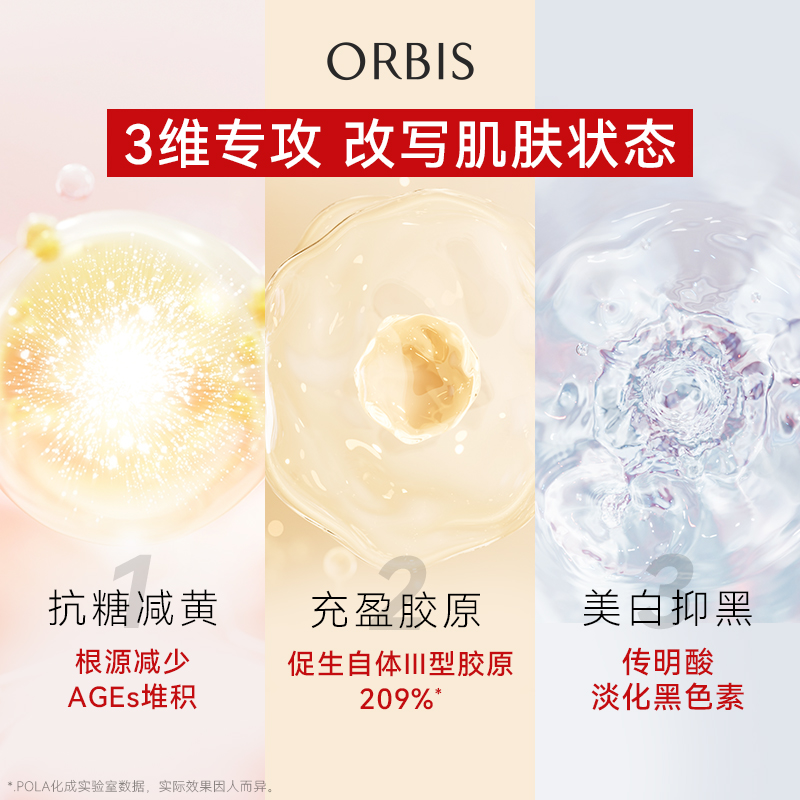 88VIP：ORBIS 奥蜜思 芯悠肌活精粹霜面霜抗糖减黄美白保湿POLA化成 313.5元