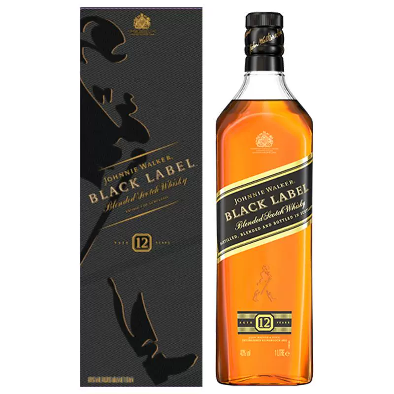 JOHNNIE WALKER 尊尼获加 黑牌1L礼盒 ￥289