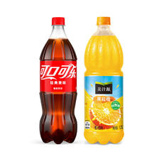 25日20点、京东百亿补贴：可口可乐汽水碳酸饮料 大瓶装 可乐+果粒橙1.25L*2